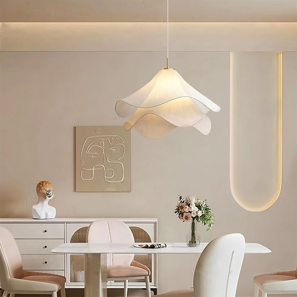 HaloWeave Diffused Pendant Light In Durable Fabric For Soft Modern Ambiance