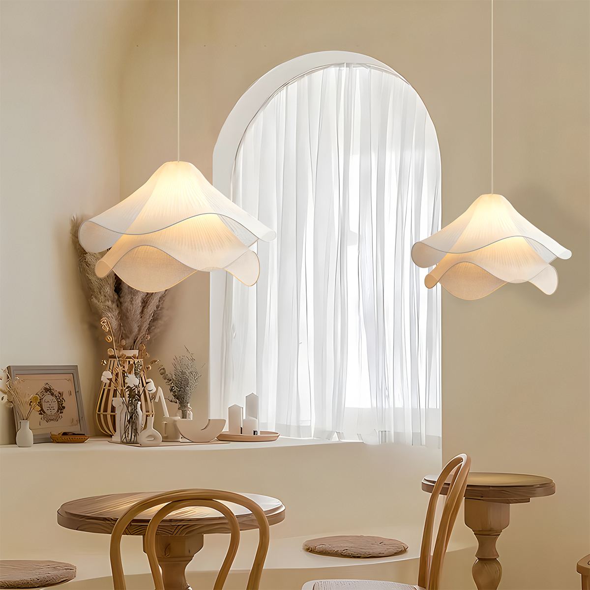 HaloWeave Diffused Pendant Light In Durable Fabric For Soft Modern Ambiance