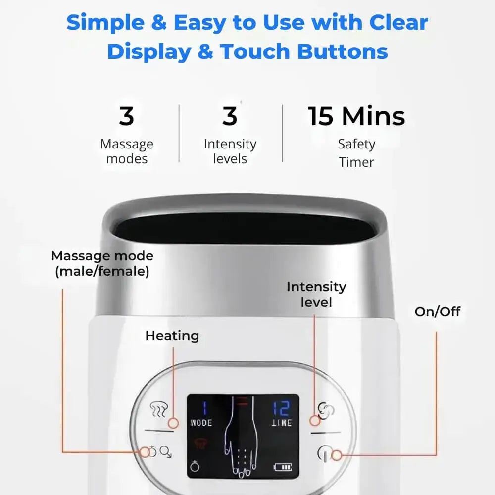 Velora Cordless Massager For Hands With Heat And Compression