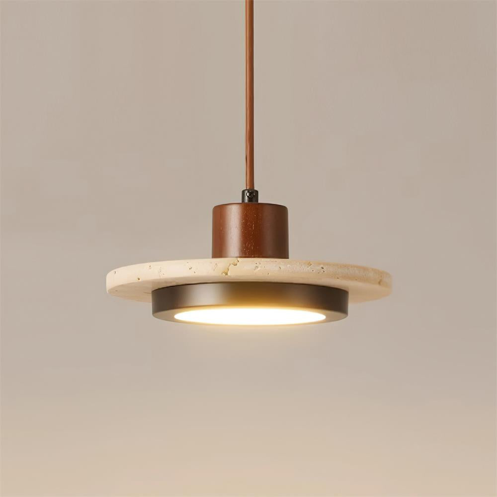 Solaro Travertine LED Pendant Light | Fioriscas