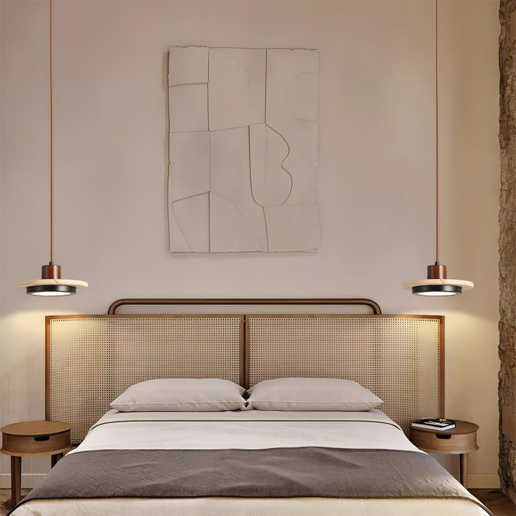 Solaro Travertine LED Pendant Light | Fioriscas