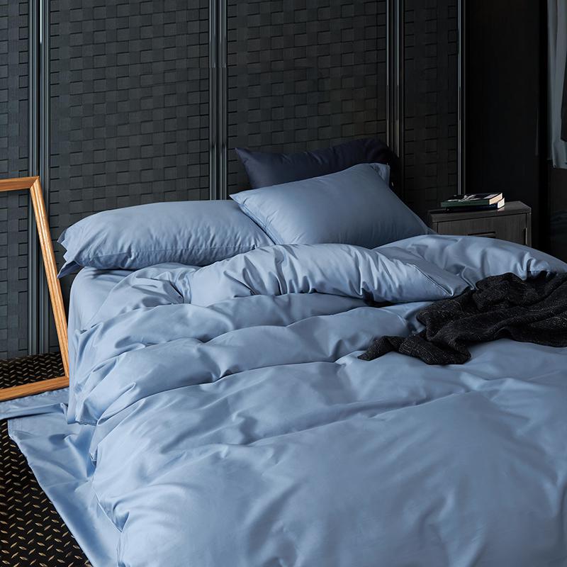 Parure de couette en coton égyptien, finition soyeuse Velora, 6 coloris