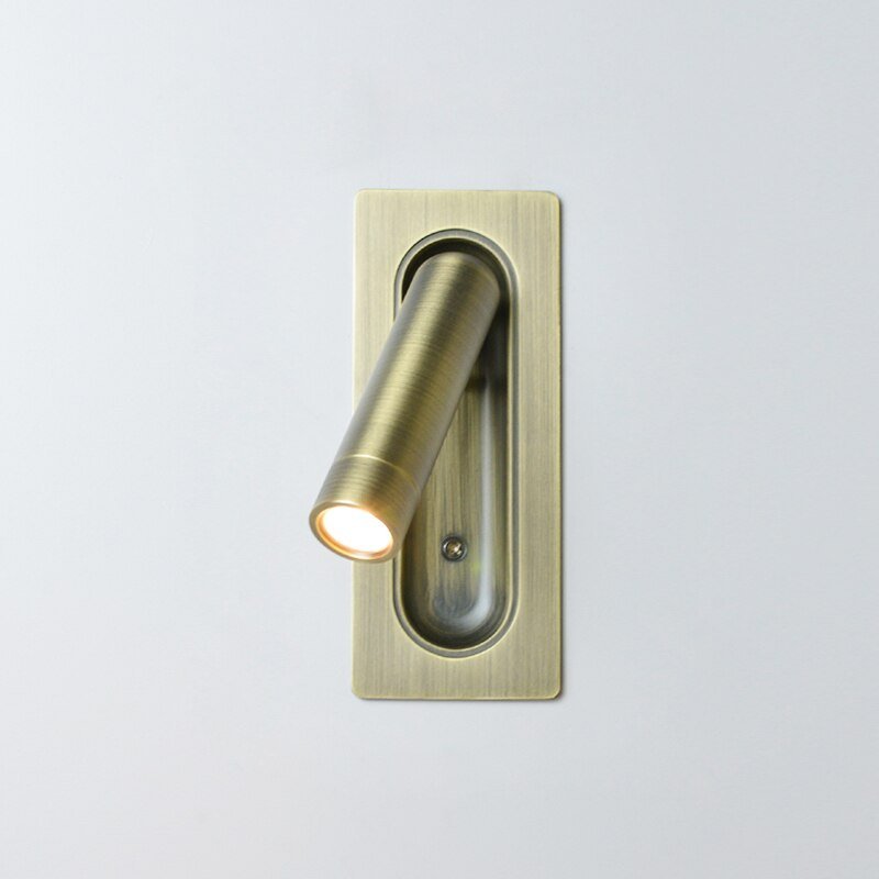 Lampada da lettura LED direzionale da parete per comodino