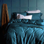 Parure de couette en coton égyptien, finition soyeuse Velora, 6 coloris