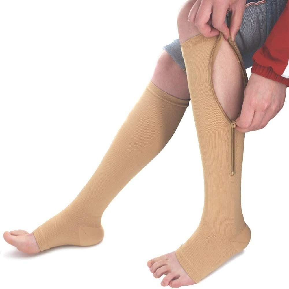 support stockings with zip for comfortable compression & easy handling - Fioriscas
