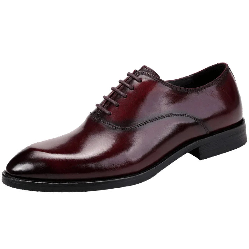 Aurelo Oxfordschuhe für Herren aus italienischem Leder, formelle Schnürschuhe