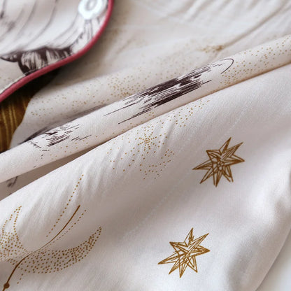 Pyjama de Soie Végétale I Élégance Florale Douceur Viscose