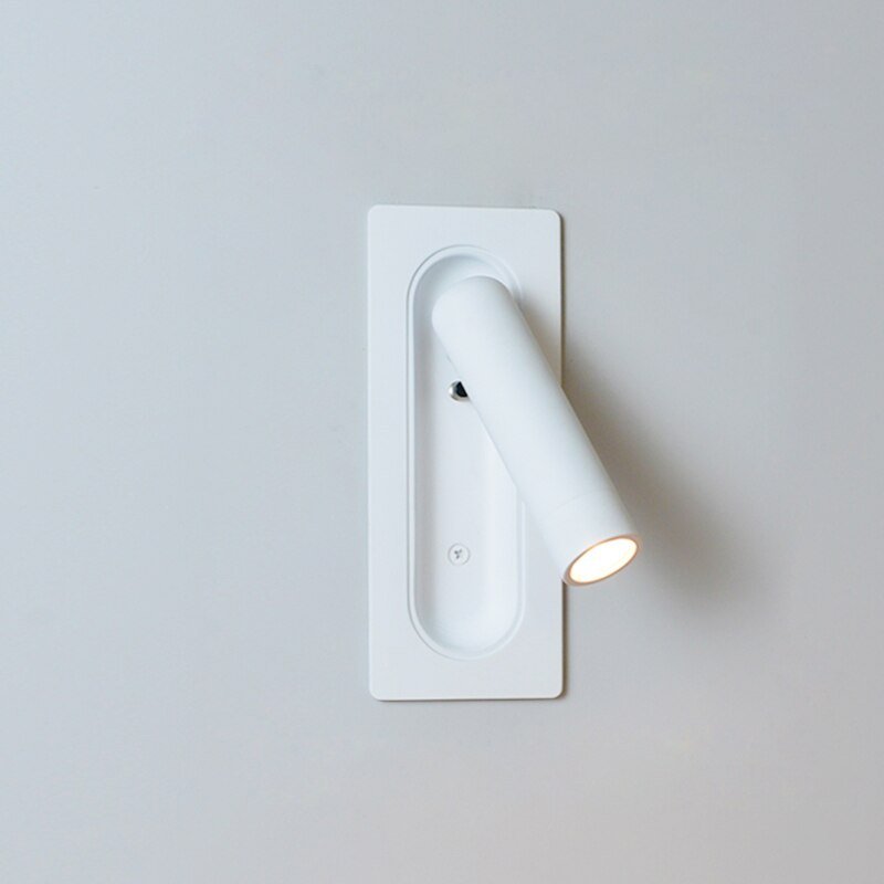 Lampada da lettura LED direzionale da parete per comodino