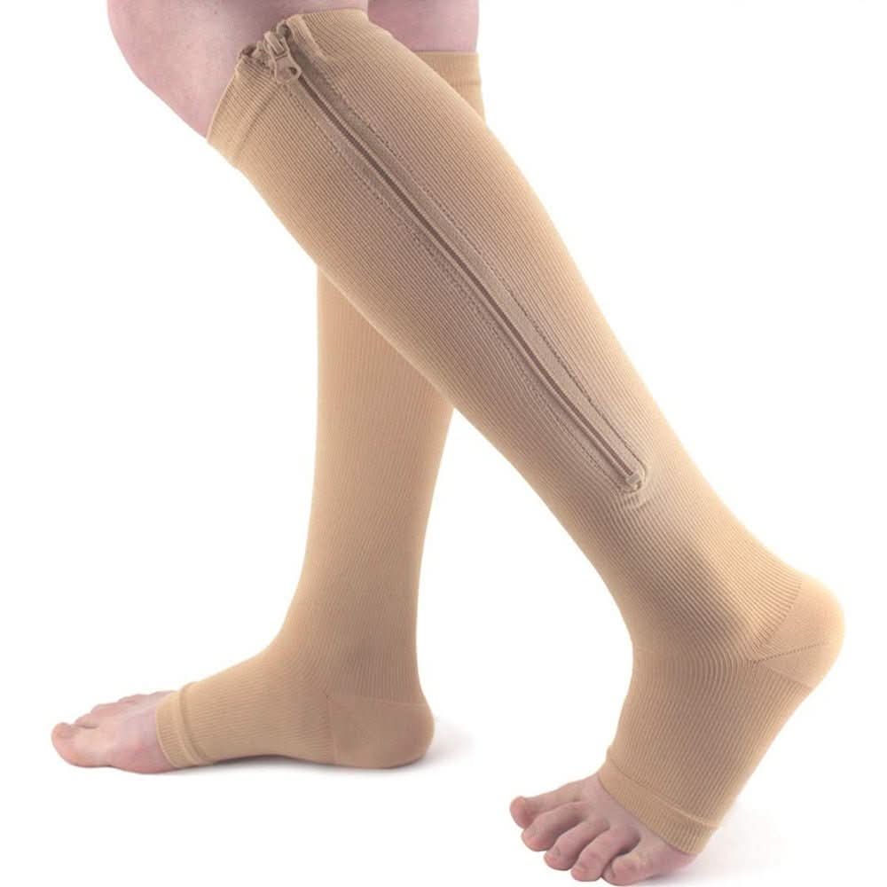 support stockings with zip for comfortable compression & easy handling - Fioriscas