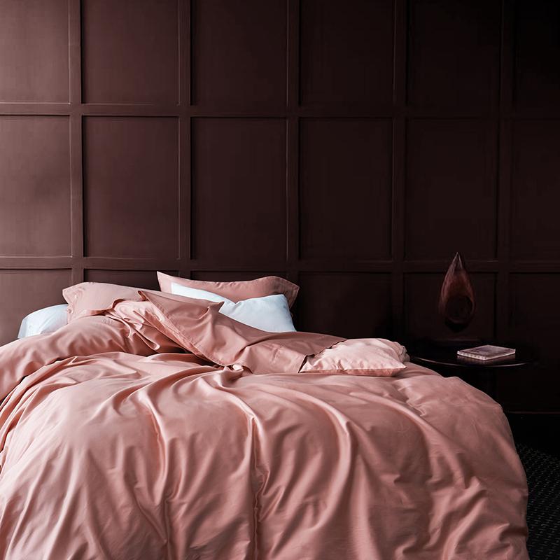Parure de couette en coton égyptien, finition soyeuse Velora, 6 coloris