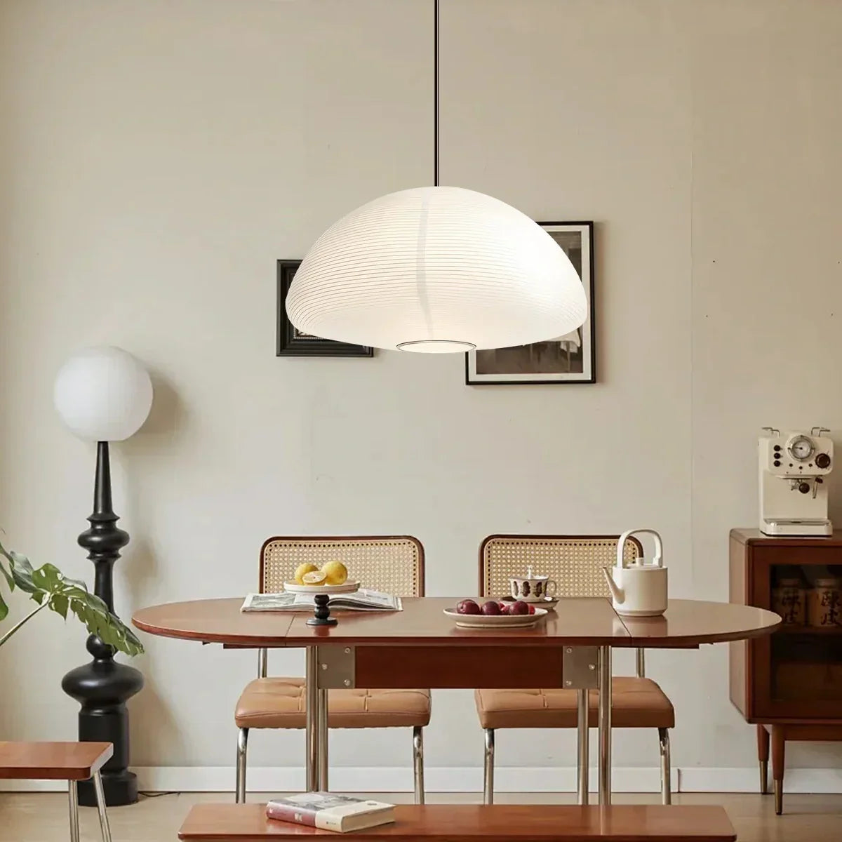 Washi Mulberry Paper Lantern Pendant Light For Bedroom