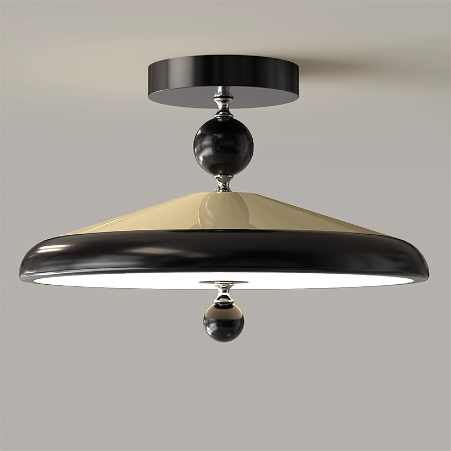 Belano Wooden Frame Round Ceiling Light | Fioriscas