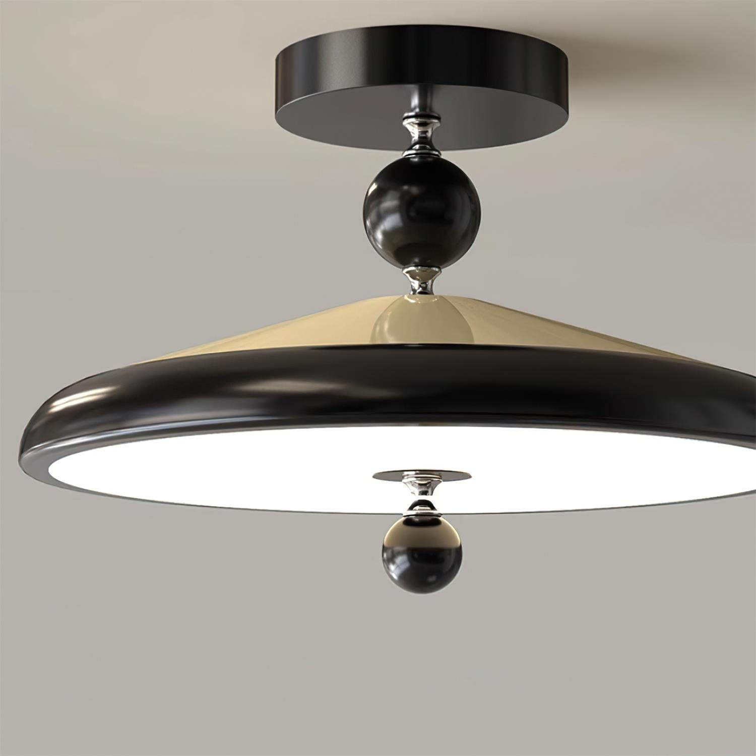 Belano Wooden Frame Round Ceiling Light | Fioriscas