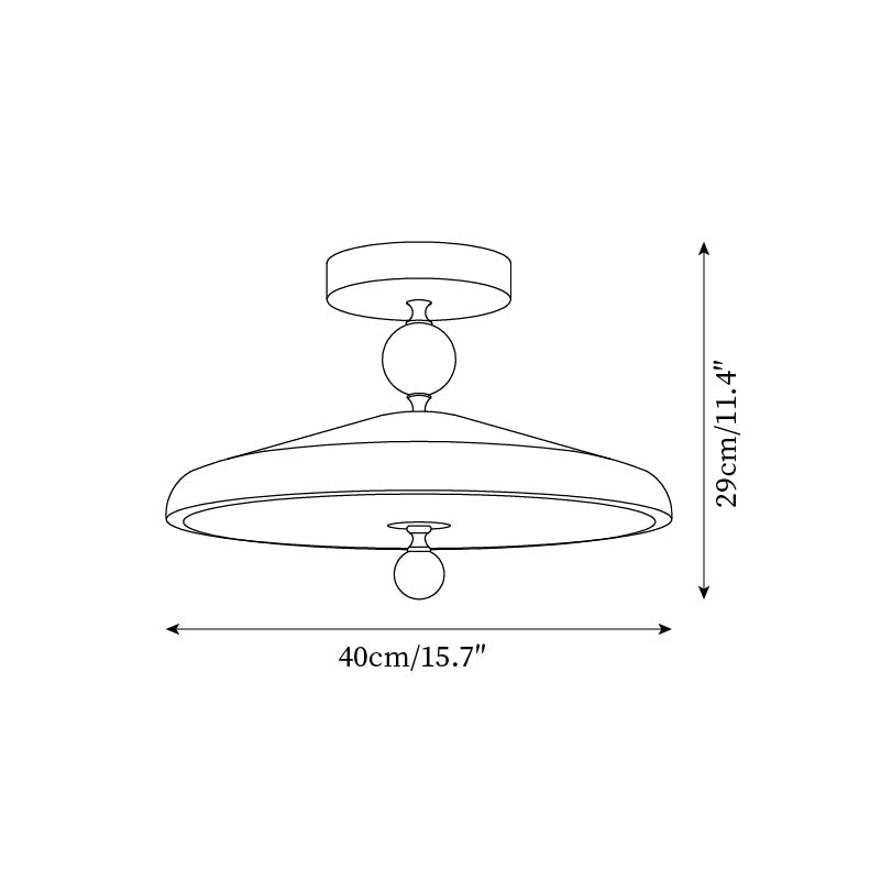 Belano Wooden Frame Round Ceiling Light | Fioriscas