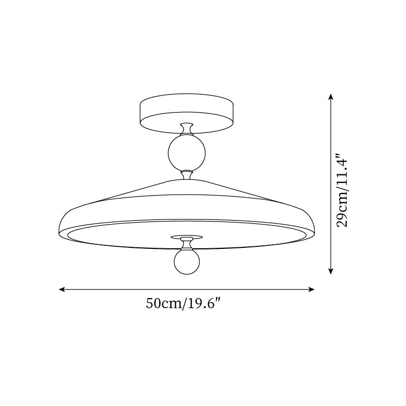 Belano Wooden Frame Round Ceiling Light | Fioriscas