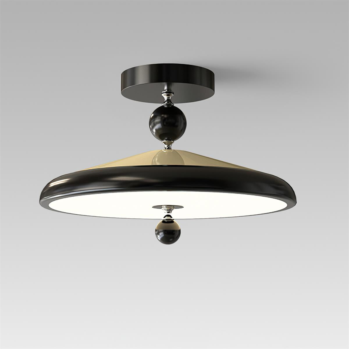Belano Wooden Frame Round Ceiling Light | Fioriscas