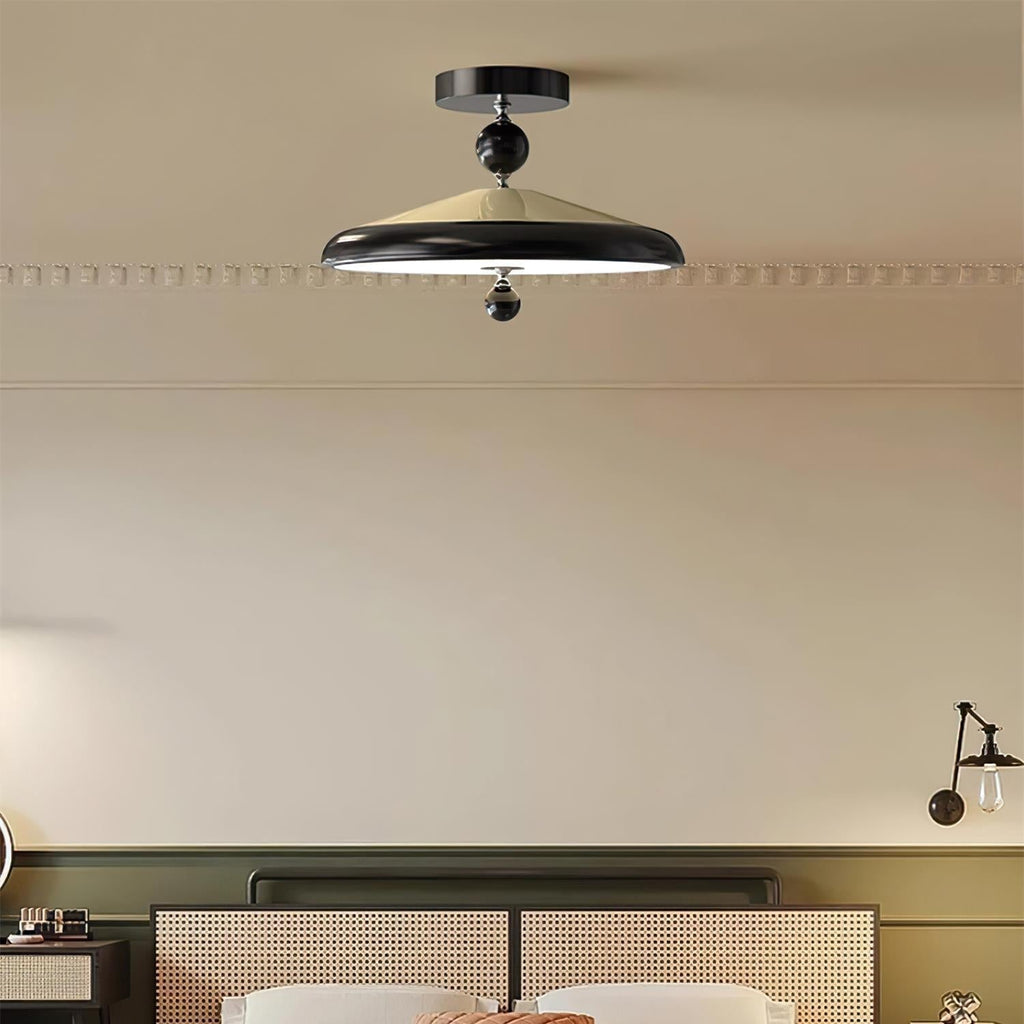 Belano Wooden Frame Round Ceiling Light | Fioriscas