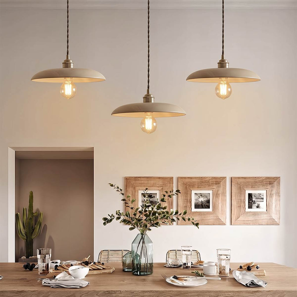 WoodLumen Dome Pendant Light With Brass Accents And Warm Glow