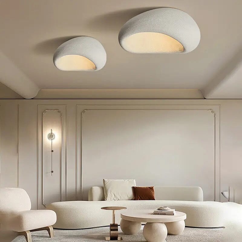 Wabi-sabi-loftlampe med håndlavet metaldesign, Kairoa