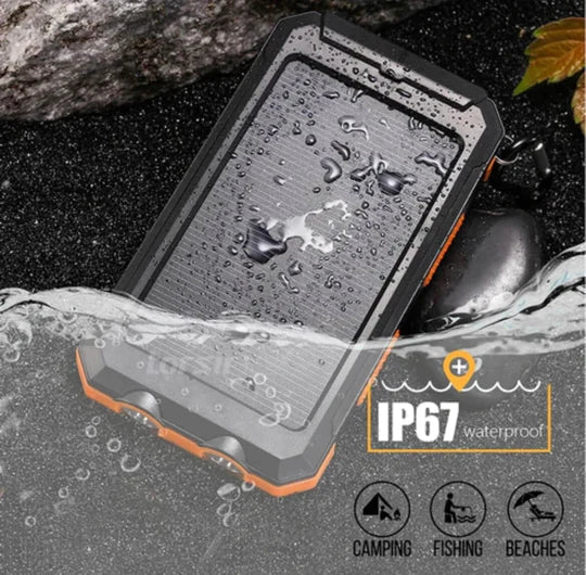 Voděodolná solární powerbanka LyraCharge, 30000mAh, s krytím IP67