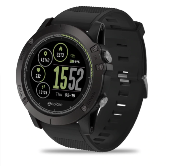 Odolné outdoorové chytré hodinky RidgeTech, odolné proti vodě a prachu, se sledováním srdečního tepu