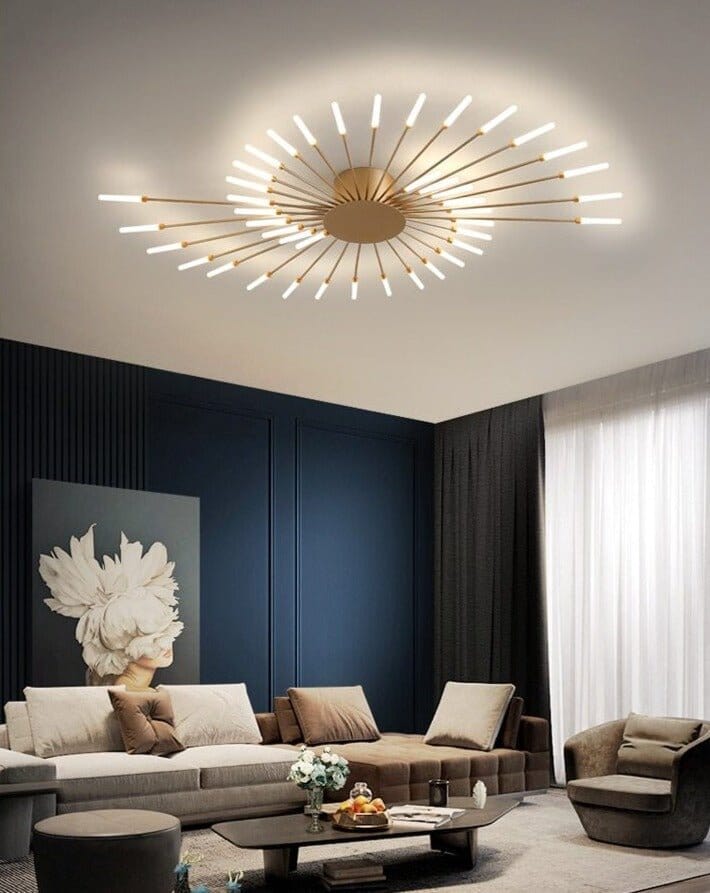 Stupňovitý LED lustr NovaLux, stmívatelné hlavy, černé nebo zlaté provedení