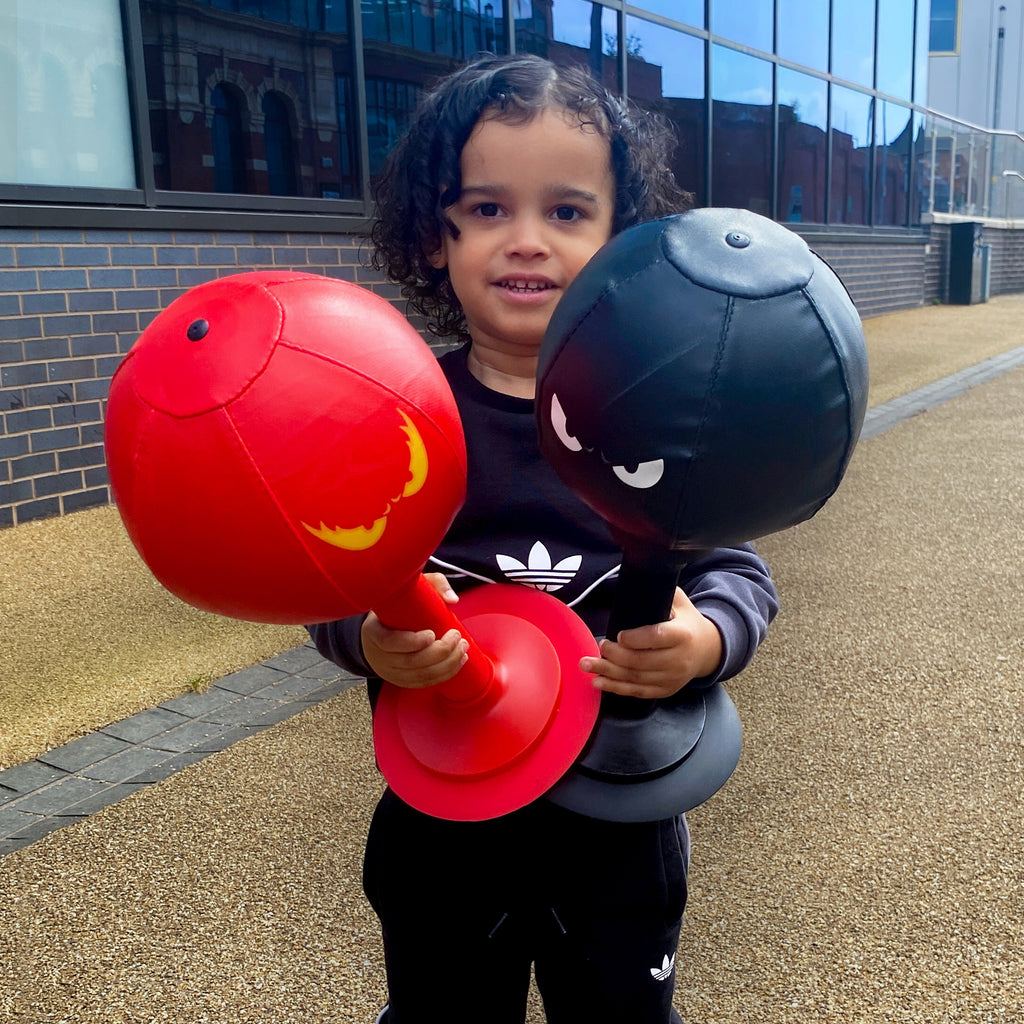 Suction-Mounted Punching Ball Made For Kids' Active Play