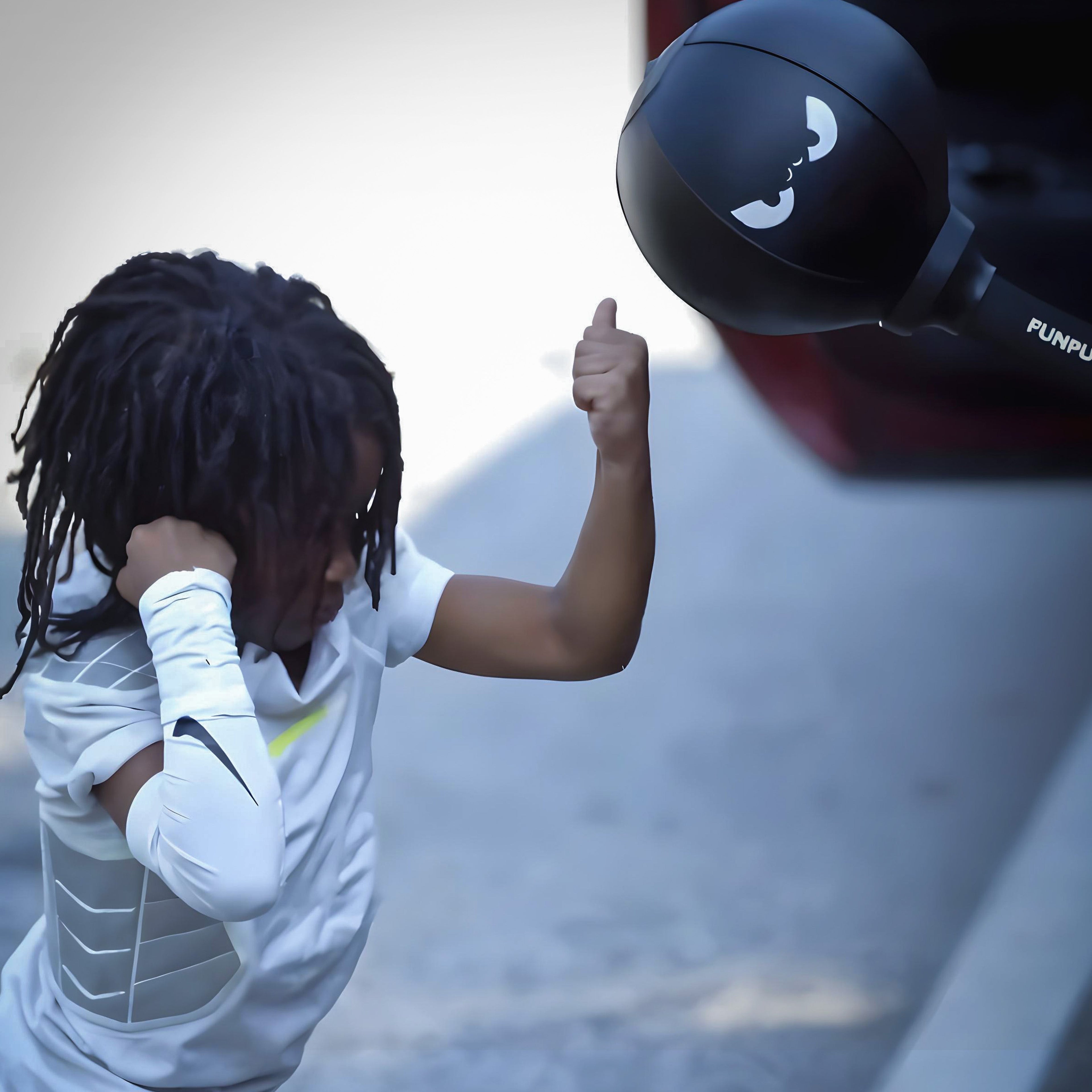 Suction-Mounted Punching Ball Made For Kids' Active Play