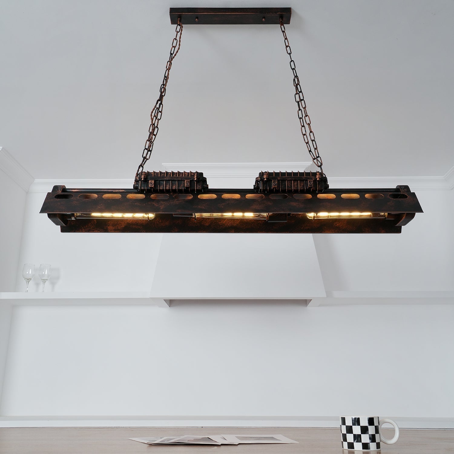 Noah Chandelier Industrial Steampunk | Fioriscas