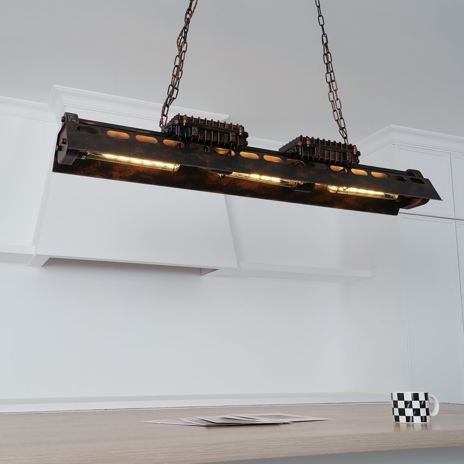 Noah Chandelier Industrial Steampunk | Fioriscas