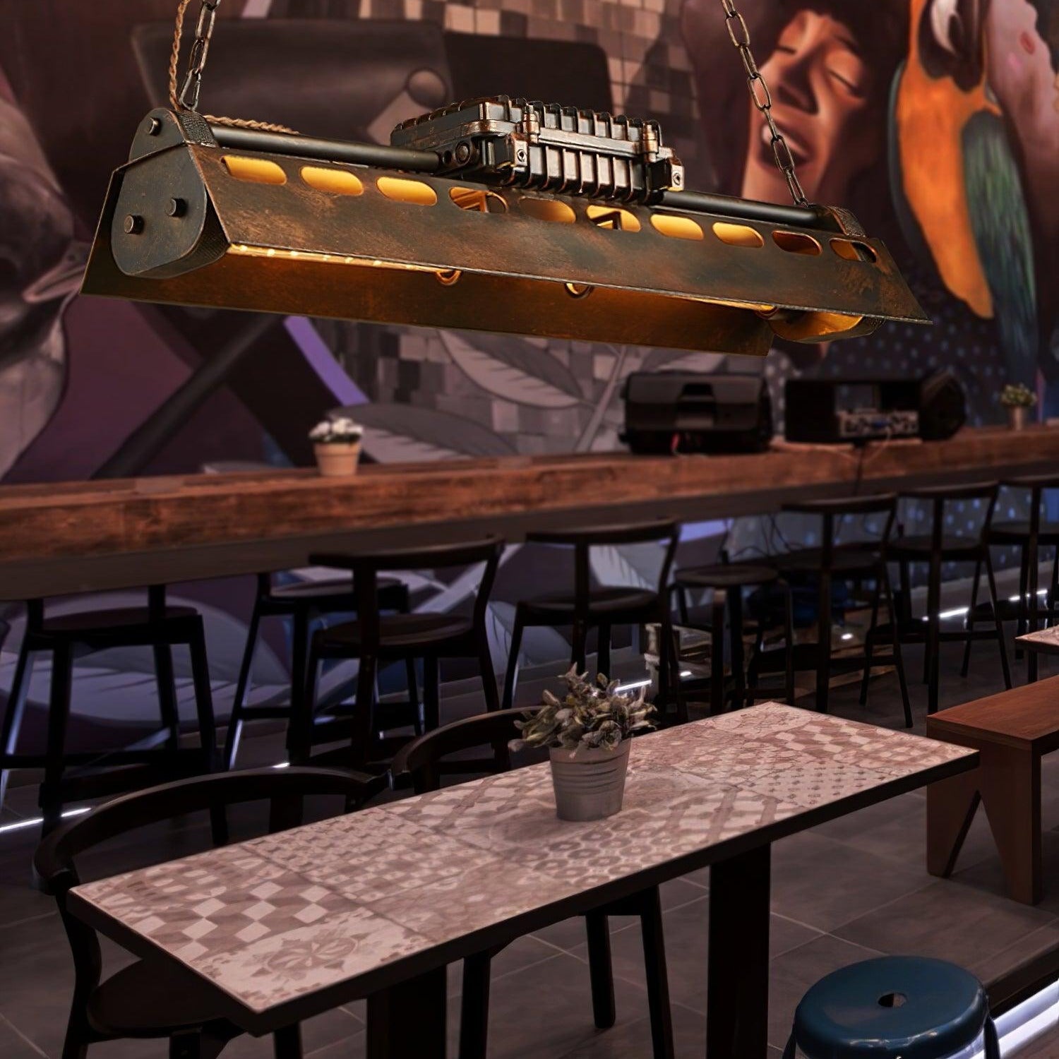 Noah Chandelier Industrial Steampunk | Fioriscas