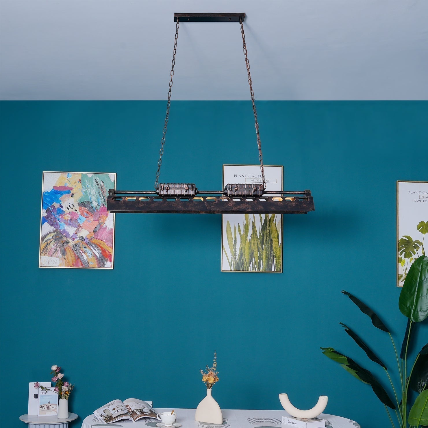 Noah Chandelier Industrial Steampunk | Fioriscas