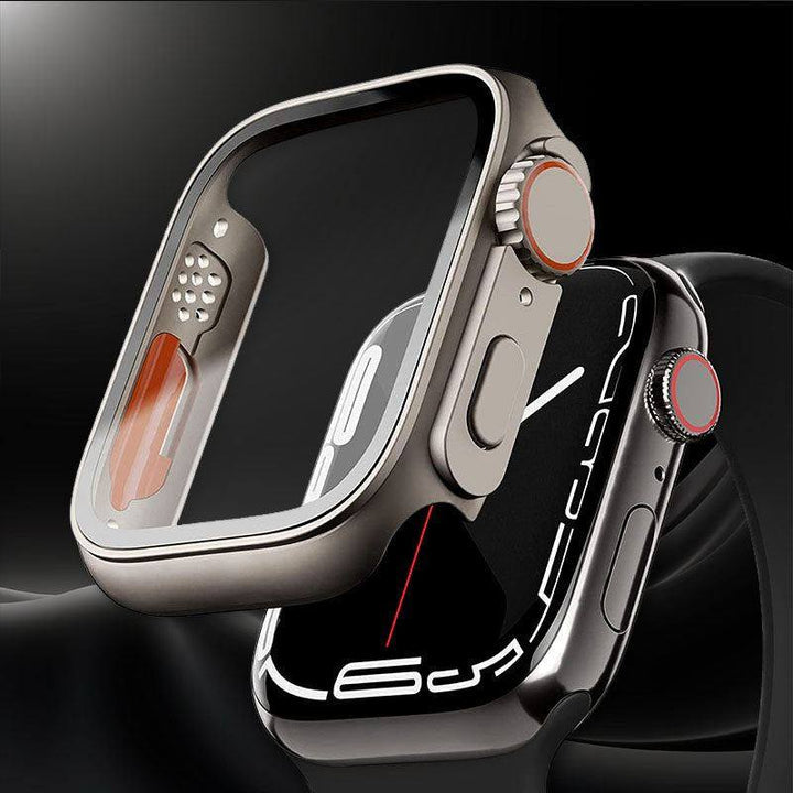 Custodia Bumper per Apple Watch, Protezione Schermo in Vetro Temperato, Stile Ultra Elegante