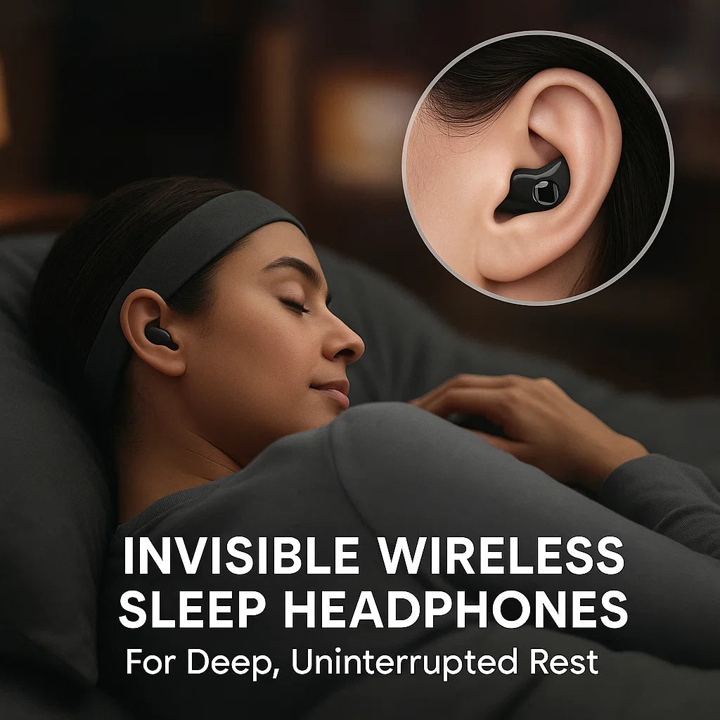 Spánková sluchátka LumaSleep Bluetooth 5.3 s pohodlným uchycením pro spáče na boku
