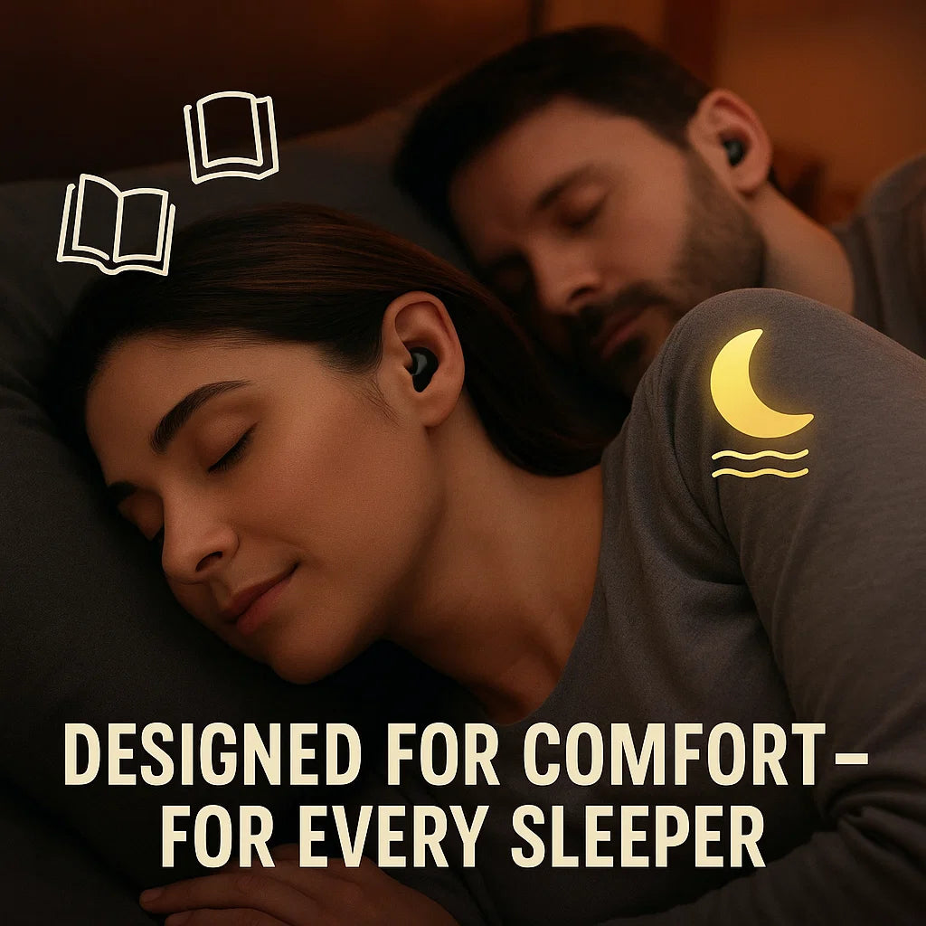 Spánková sluchátka LumaSleep Bluetooth 5.3 s pohodlným uchycením pro spáče na boku