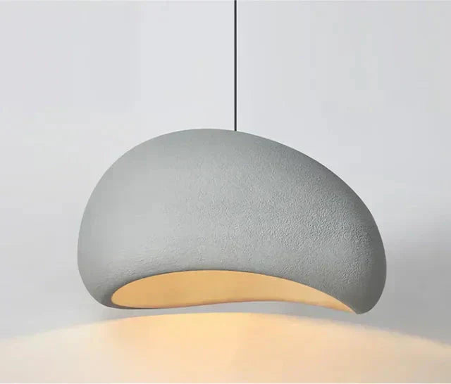 Cavelle geometrisk pendellampe med cement-look finish, 5 størrelser