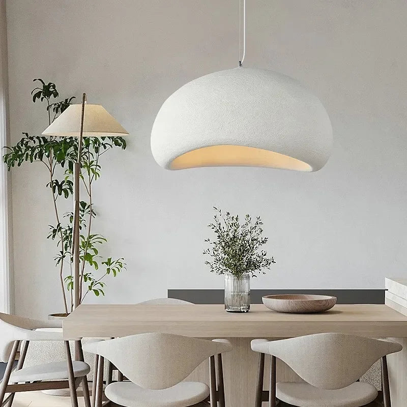 Cavelle geometrisk pendellampe med cement-look finish, 5 størrelser