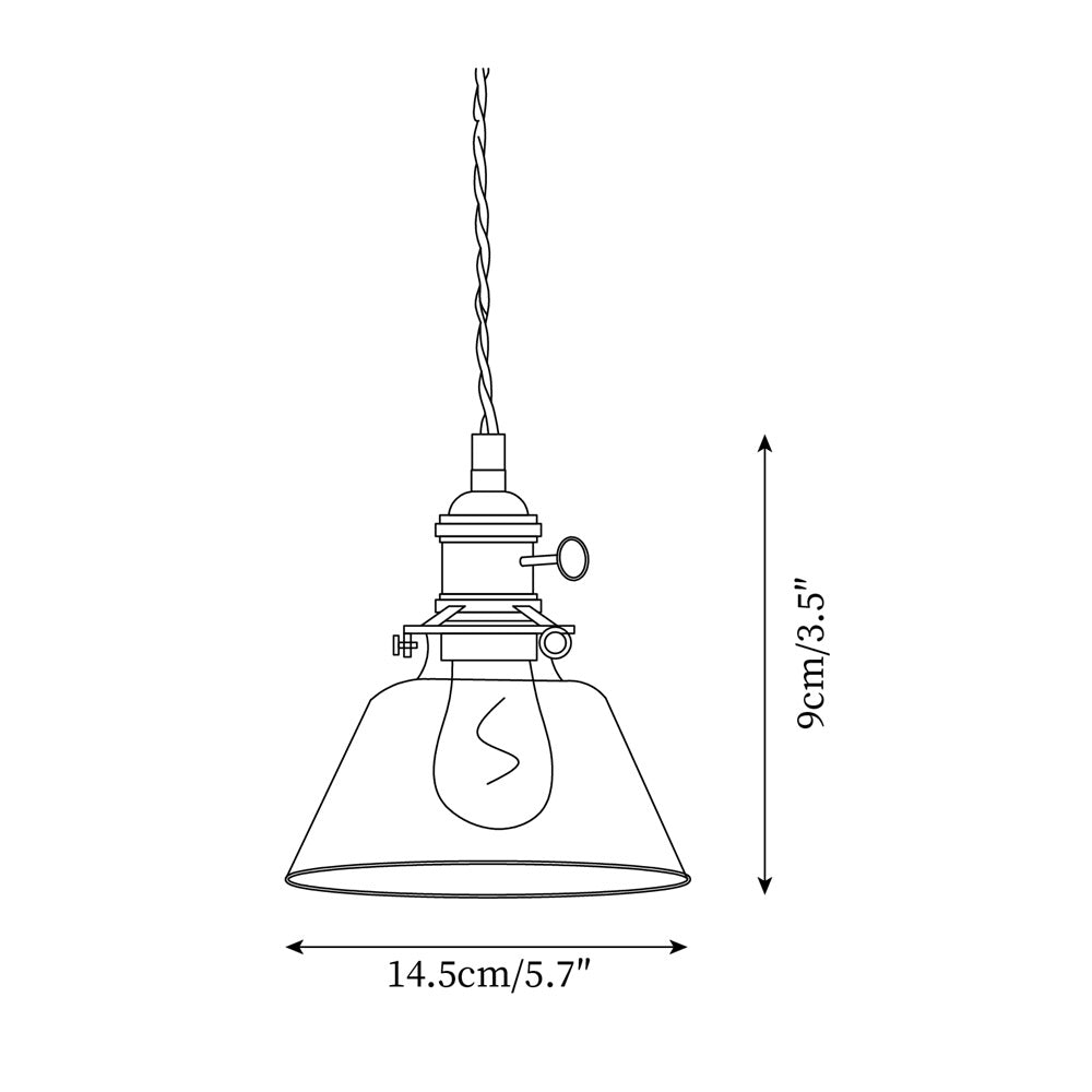 Glint Clear Glass Pendant Light | Fioriscas