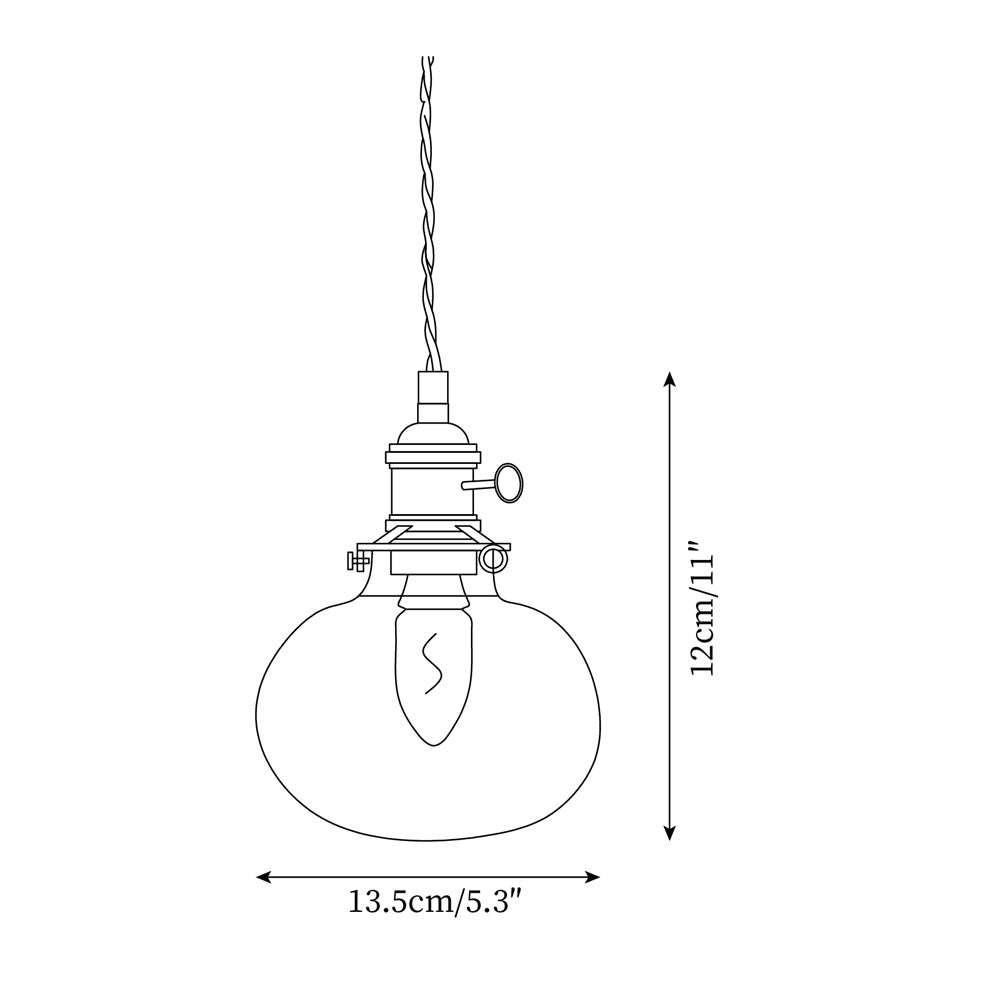 Glint Clear Glass Pendant Light | Fioriscas