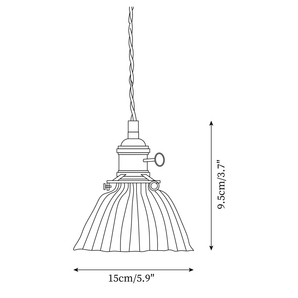 Glint Clear Glass Pendant Light | Fioriscas