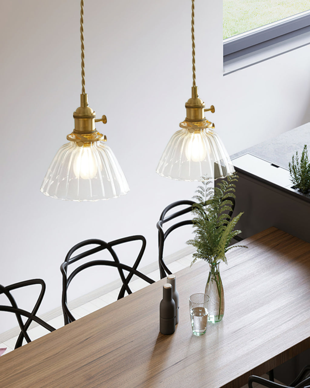 Glint Clear Glass Pendant Light | Fioriscas