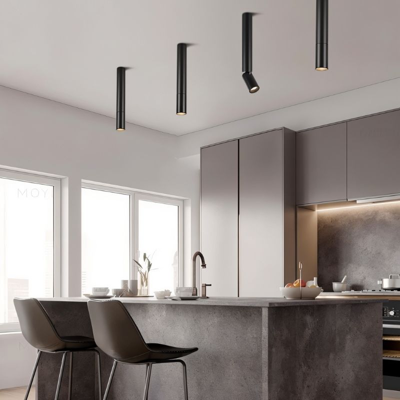 NovaBeam Adjustable Ceiling Light With Aluminum Body And Slim Cylindrical Heads