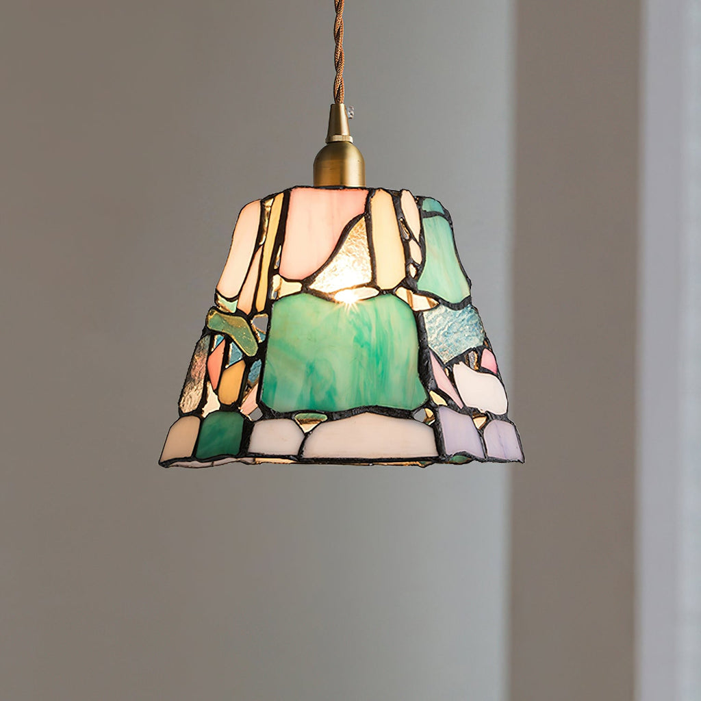 Mavine Tiffany-Style Stained Glass Pendant Light | Fioriscas