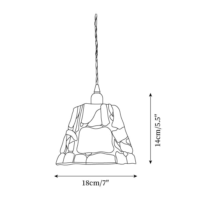 Mavine Tiffany-Style Stained Glass Pendant Light | Fioriscas