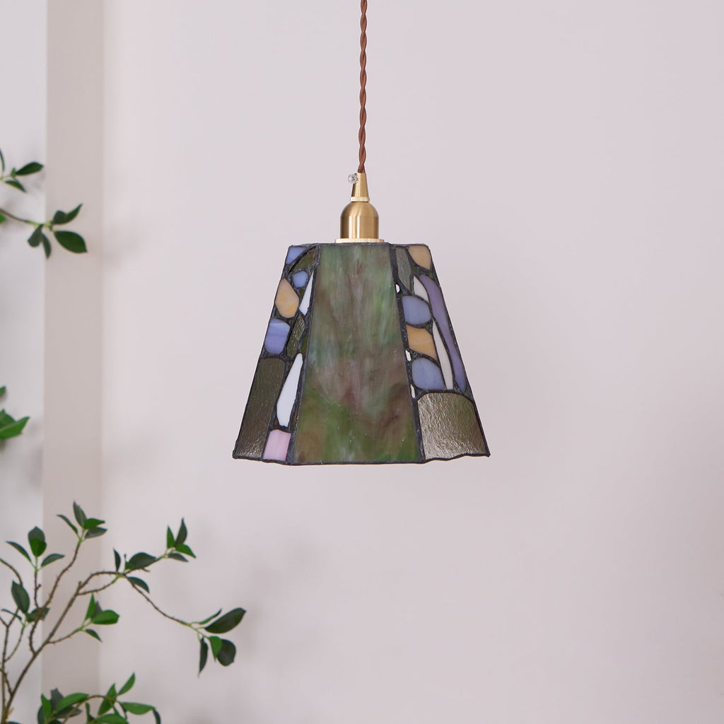 Mavine Tiffany-Style Stained Glass Pendant Light | Fioriscas