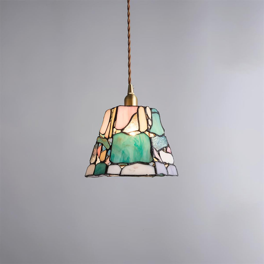 Mavine Tiffany-Style Stained Glass Pendant Light | Fioriscas