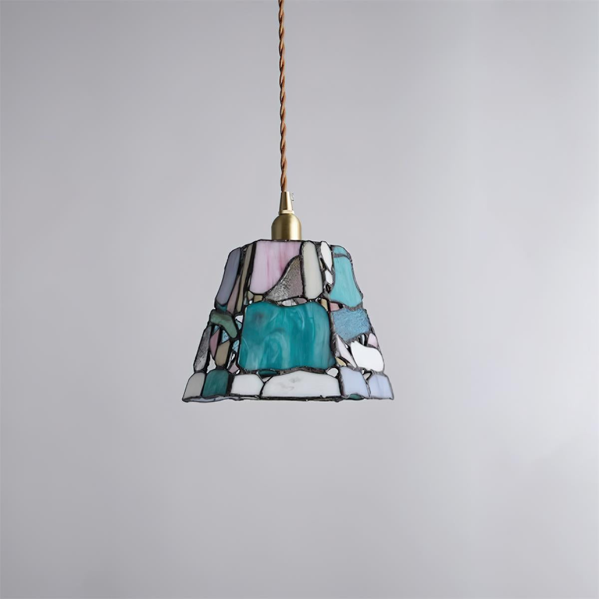 Mavine Tiffany-Style Stained Glass Pendant Light | Fioriscas