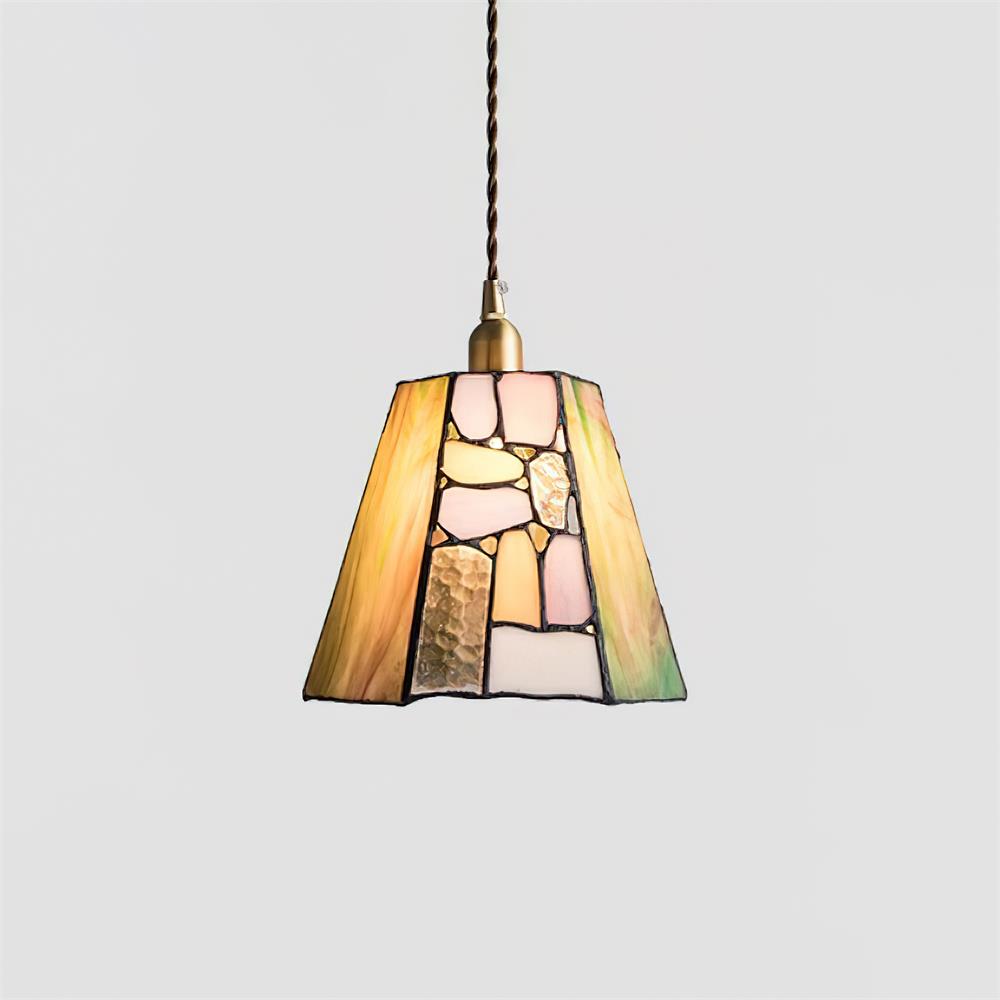 Mavine Tiffany-Style Stained Glass Pendant Light | Fioriscas