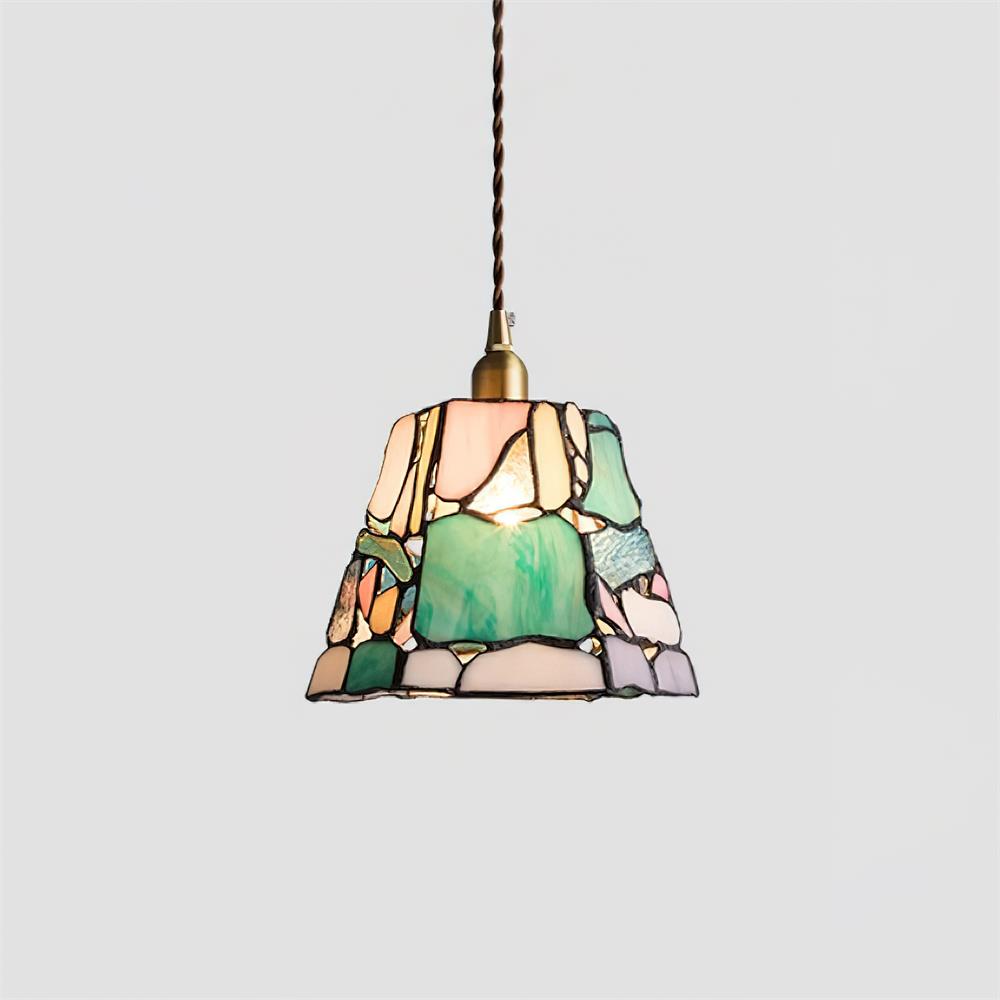 Mavine Tiffany-Style Stained Glass Pendant Light | Fioriscas