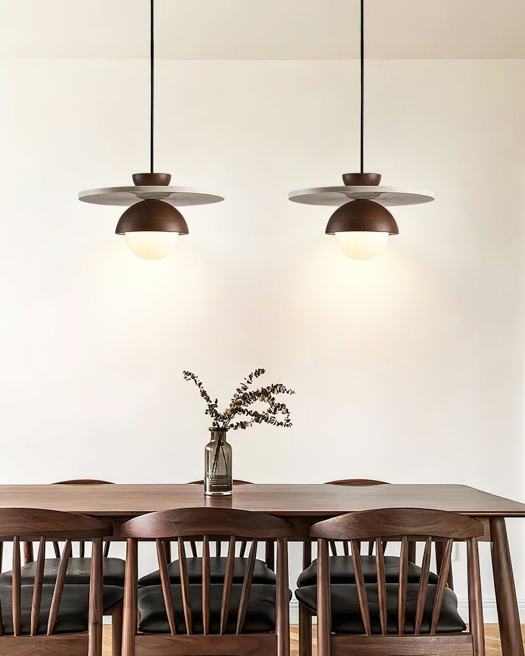 Ritta Pendant Light Glass Globe Travertine | Fioriscas